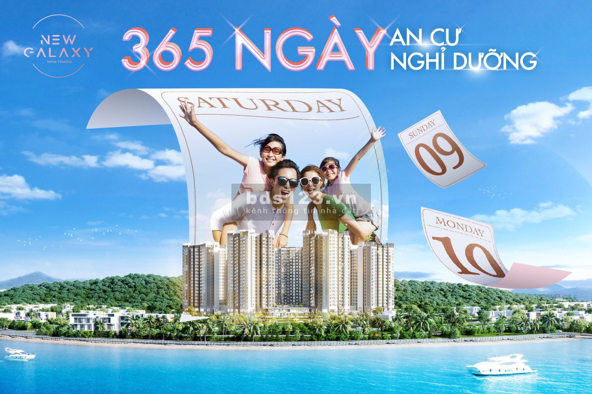 Căn hộ biển 1~3PN (34~90m2),shophouse-NEW GALAXY NHA TRANG, KĐT An Viên, P.Vĩnh Trường, Tp.Nha Trang