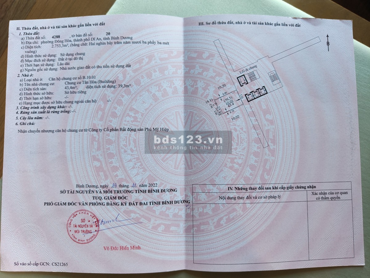 Chủ nhà bán 2PN Bcons Green View giá 1.69 tỷ, đã có sổ, có HĐ thuê, môi giới liên hệ 0906 788123
