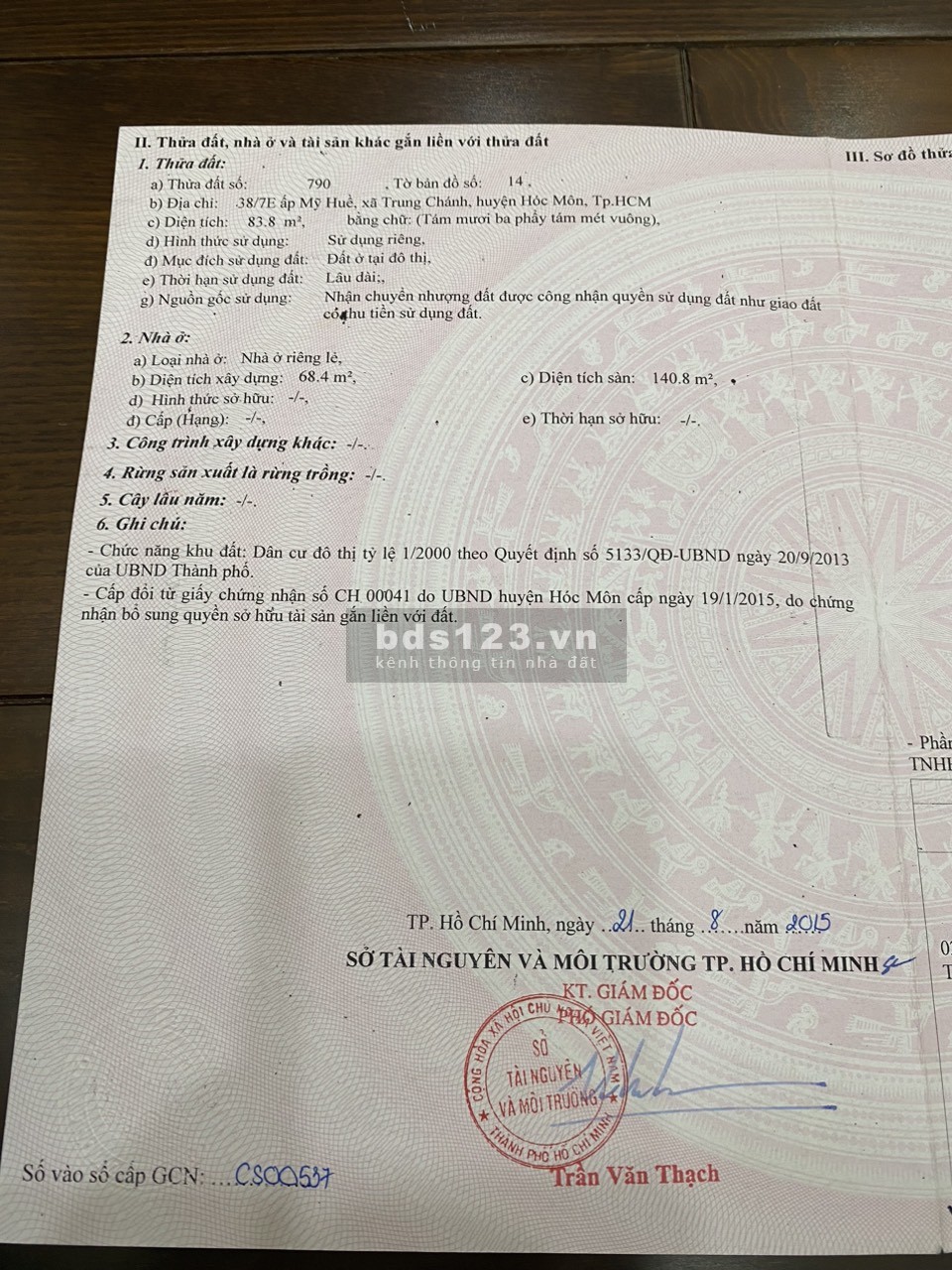 Bán nhà hẻm xe hơi 1 trệt 1 lầu đường Thiên Quang Xã Trung Chánh Hóc Môn