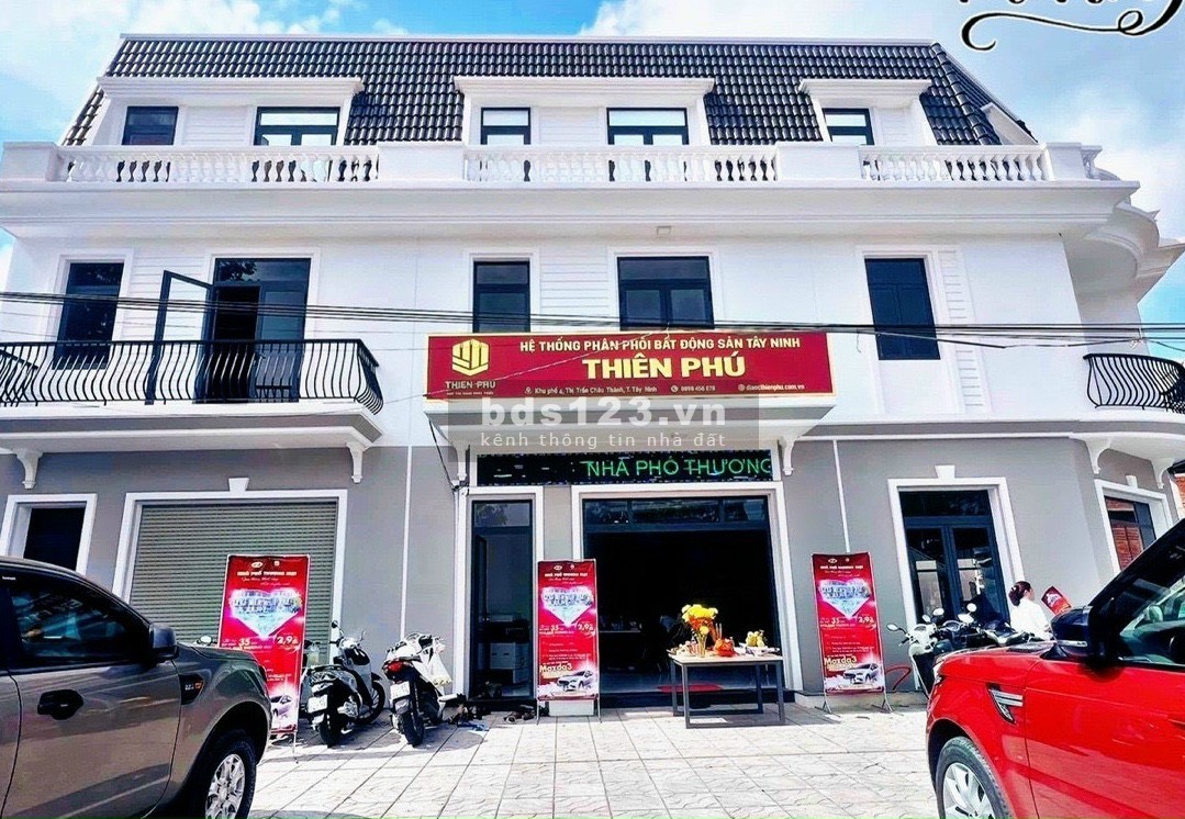 Bán 4 căn shophouse cuối cùng ngay thị trấn Châu thành, mặt tiền 30m