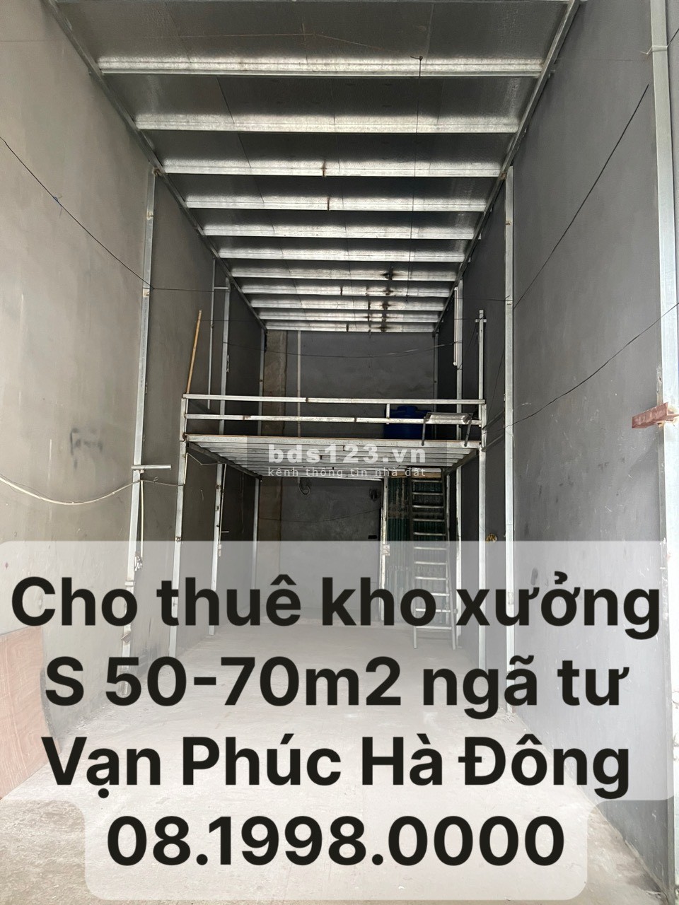 Cho thuê kho xưởng 50m² -100m² - 200m² 410m² khu vực ngã tư Bưu Điện Hà Đông
