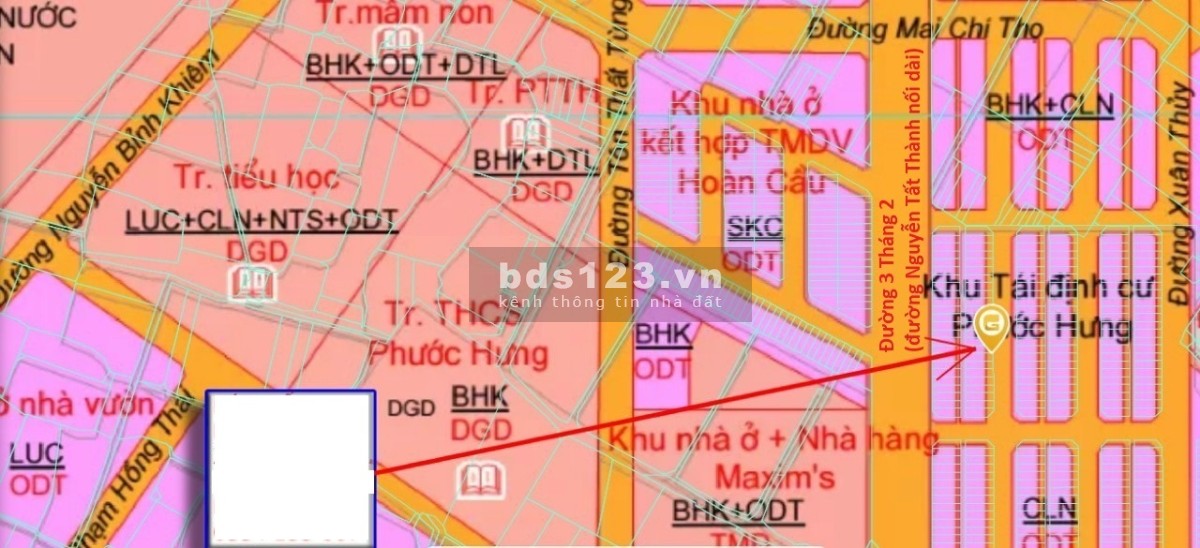 Chính chủ bán đất ở tại đô thị, phường Phước Hưng, thành phố Bà Rịa