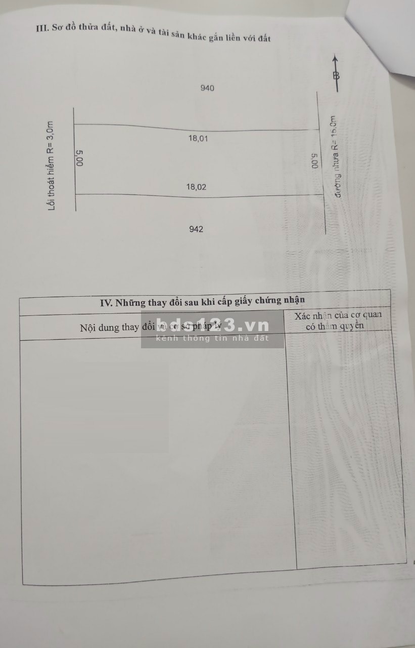 Chính chủ bán đất ở tại đô thị, phường Phước Hưng, thành phố Bà Rịa