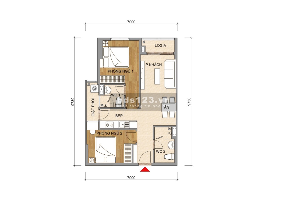Tôi kẹt tài chính cần bán gấp căn 2PN dự án Tecco Felice Homes mặt tiền đường Lê Thị Trung.