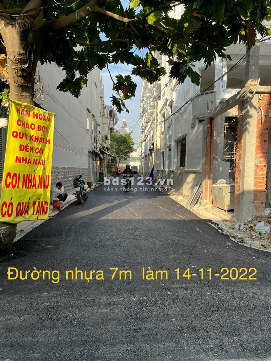 Bán nhà đường Hương Lộ 2 Quận Bình Tân, hẻm 7m, giá 6,5 tỷ đồng LH 0877737357