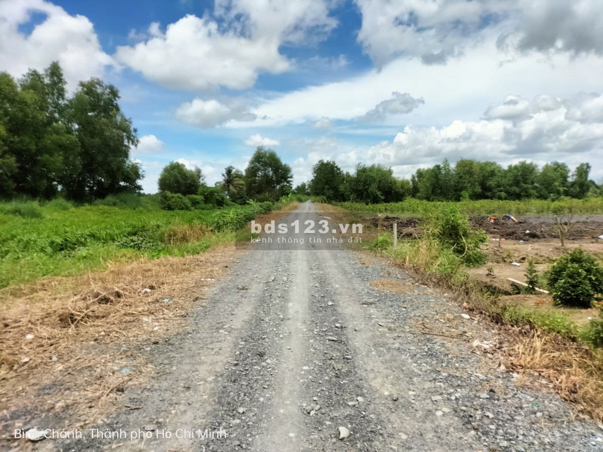 Bán đất Bình Chánh, đất mặt kênh 6, KV 52x180m 9130m2 HNK, CHỈ 2.8tr.m2