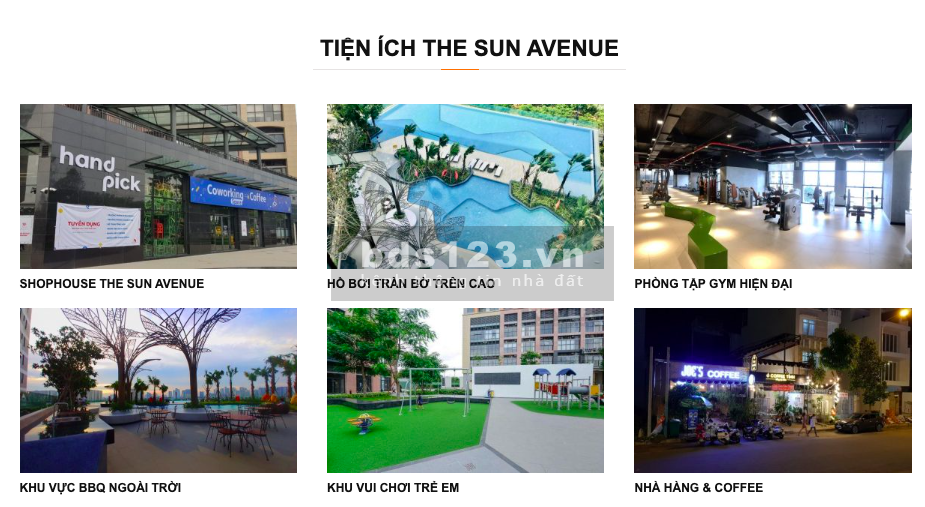 Cho thuê căn hộ Officetel The Sun Avenue dt 35m2, giá 11 triệu/tháng, có nội thất