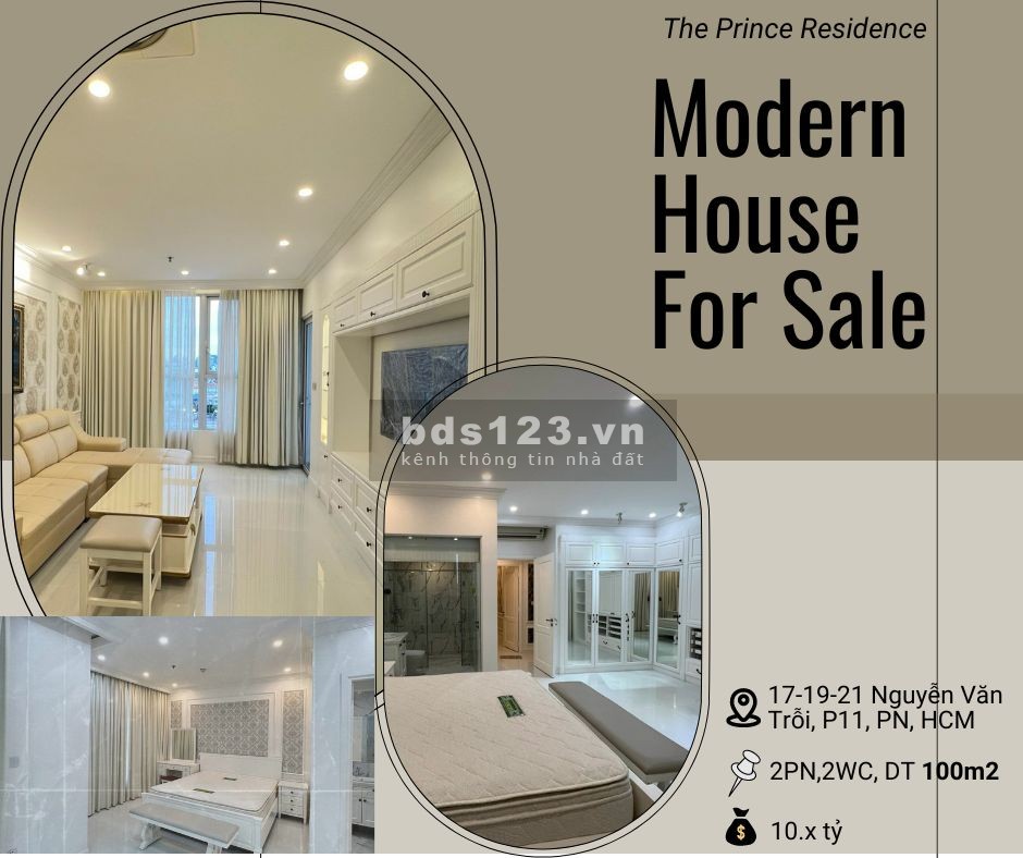 Cần bán 2PN-The Prince Residence- Phú Nhuận, full NT, 10.5 tỷ