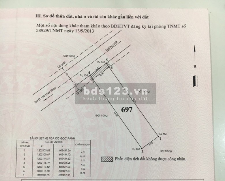 Đất Quận 12 diện tích 68m2 hẻm xe hơi, sau chung cư