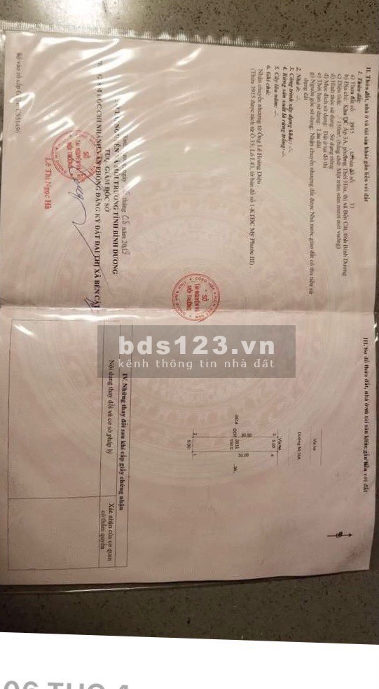 Đấu hạn ngân hàng cần bán gấp đất tại Mỹ Phước 3, Bình Dương, giá rẻ hơn thị trường 200 triệu