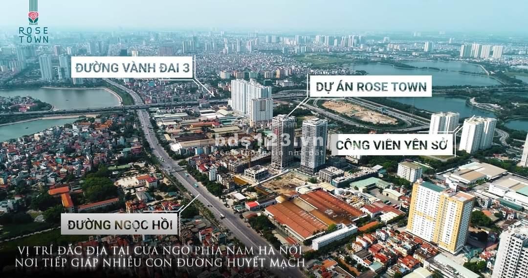 Dành cho khách hàng giữa lúc bão giá thị trường chung cư tại Hà Nội, dự án Rose Town