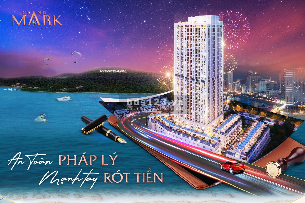 Bán Căn hộ cao cấp 5* 1~3PN (42~110m2) Grand Mark Nha Trang P.Phước Long, TP.Nha Trang