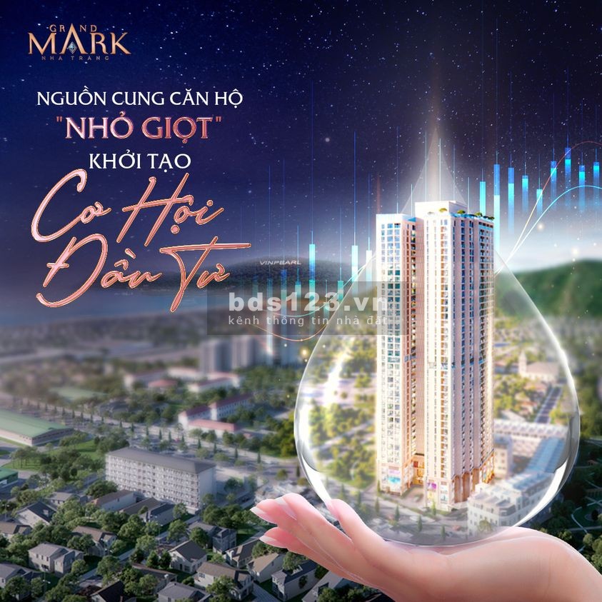 Bán Căn hộ cao cấp 5* 1~3PN (42~110m2) Grand Mark Nha Trang P.Phước Long, TP.Nha Trang