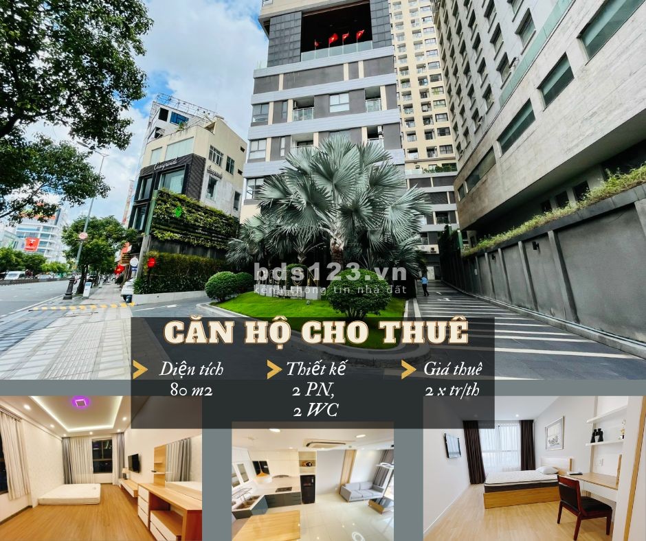 Cho thuê CHCC Kingston, Phú Nhuận. 2PN - 2WC (Full NT)- 25 tr. LH 0362668864