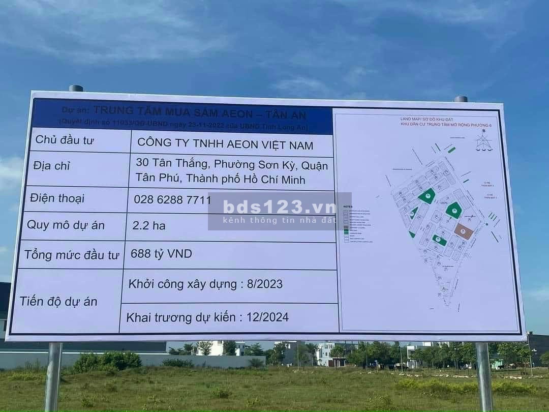 Hạ giá bán gấp nền nhà phố 100m2 KDC Đại Dương, Phường 6, Tân An