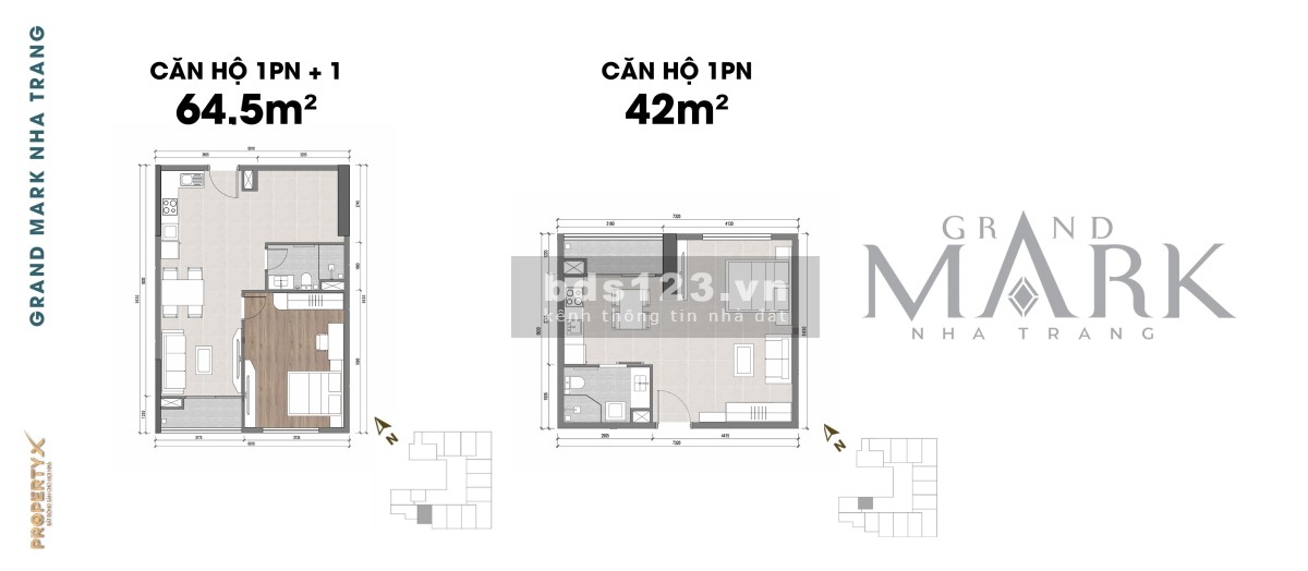 Căn hộ cao cấp Grand Mark Nha Trang chỉ từ 2 tỷ/căn, tt 30% đến khi nhận nhà, bàn giao full nội thất