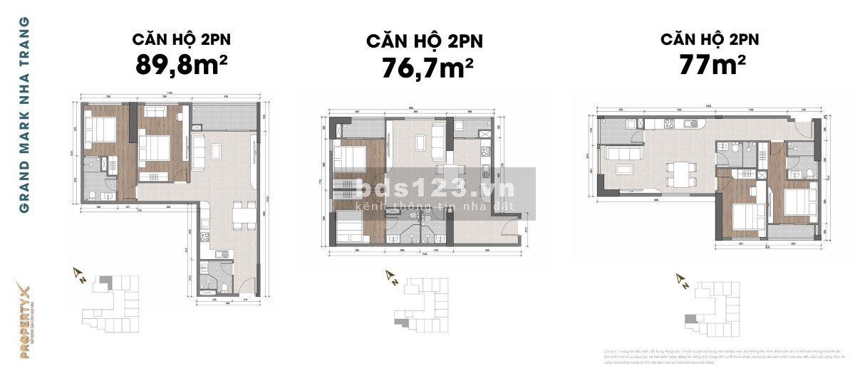 Căn hộ cao cấp Grand Mark Nha Trang chỉ từ 2 tỷ/căn, tt 30% đến khi nhận nhà, bàn giao full nội thất