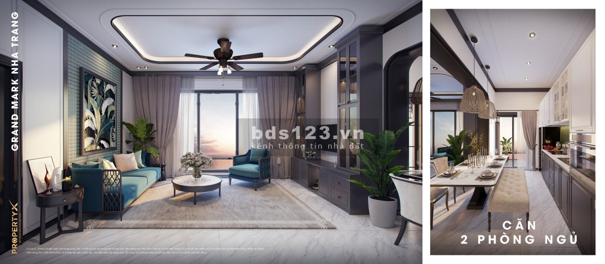 Căn hộ cao cấp Grand Mark Nha Trang chỉ từ 2 tỷ/căn, tt 30% đến khi nhận nhà, bàn giao full nội thất