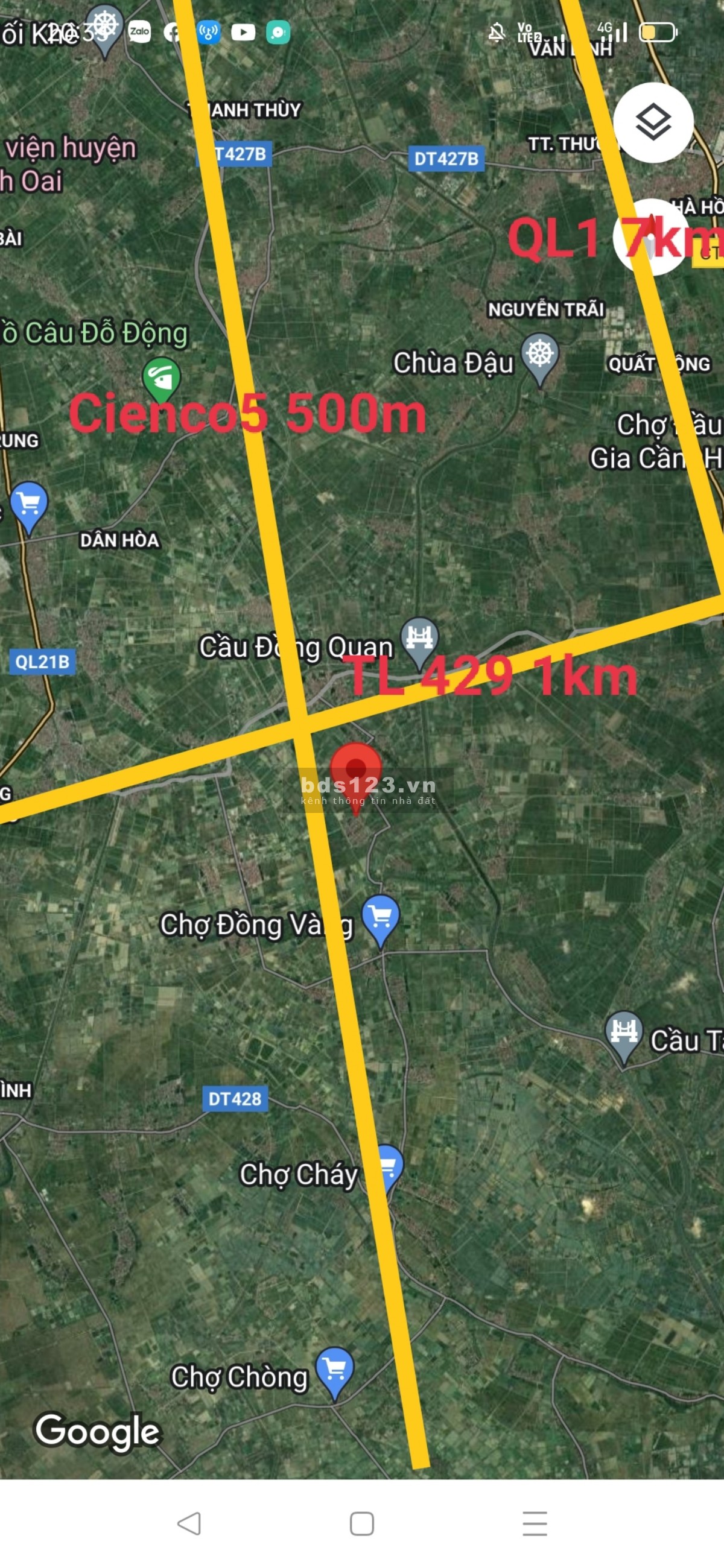459tr có gần 50m đất Hà Nội ô tô đỗ cửa, nông thôn mới đã full tiện ích, hạ tầng