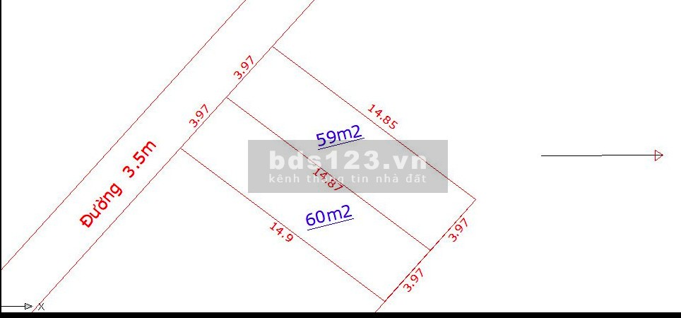 Bán đất 60m giá nhỉnh 1ty ở THuỵ Lâm Đông Anh, HÀ Nội ( ô tô đi qua đất )