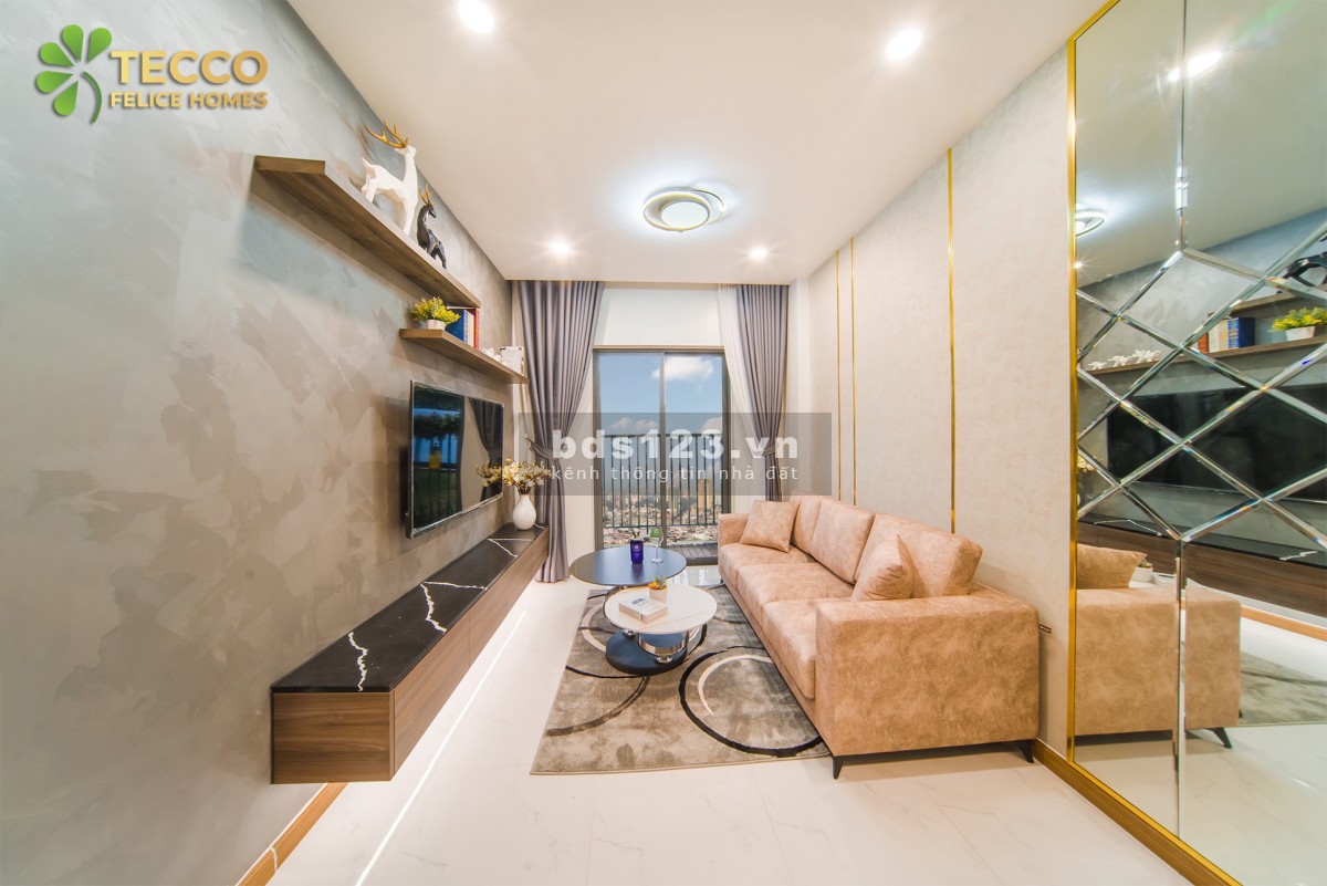 Chính chủ kẹt ngân hàng cần bán gấp căn hộ 2PN dự án Tecco Felice Homes mặt tiền đường Lê Thị Trung.