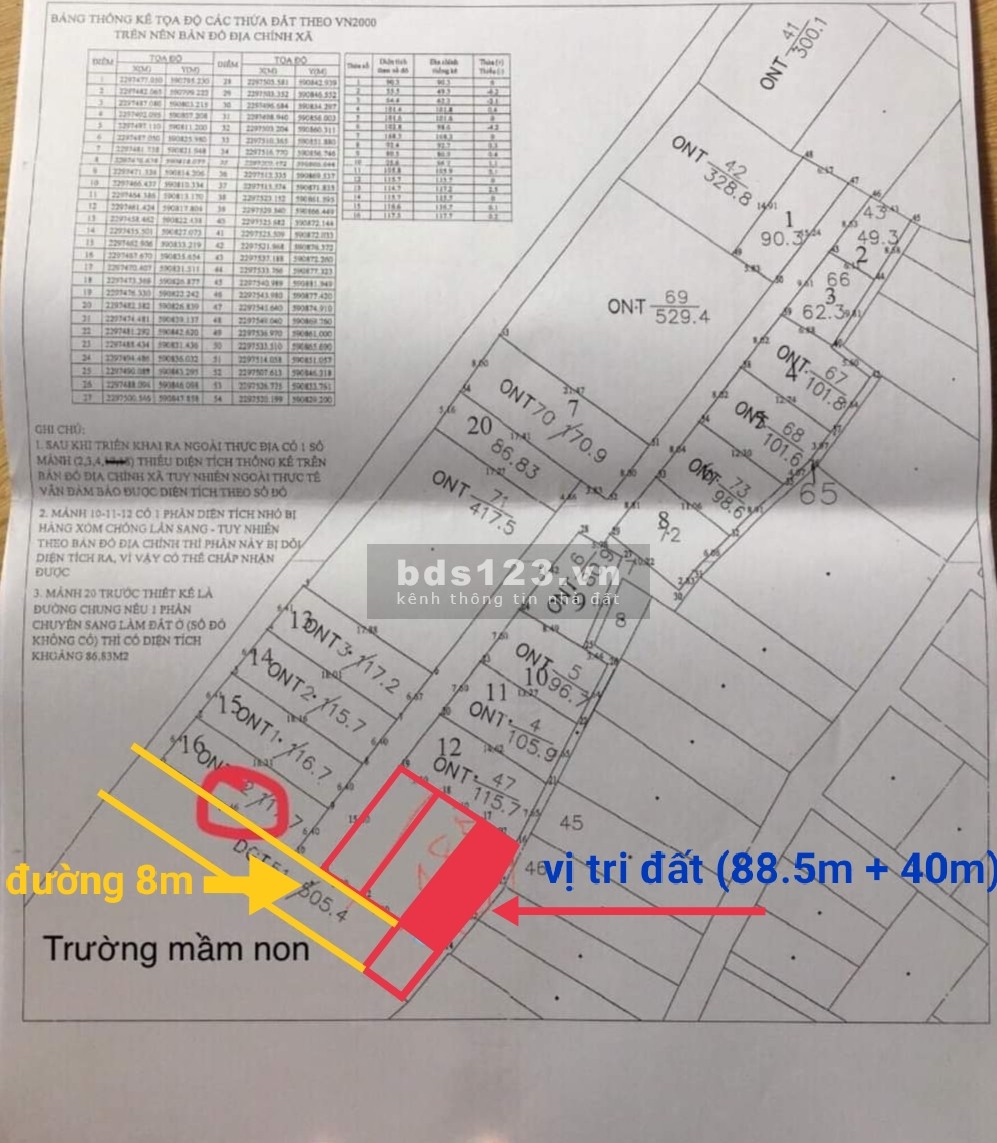 Bán đất Đại Thắng, Phú Xuyên, HN, đường 8m container vào tận đất, gần QL1, chợ, trường học, KCN