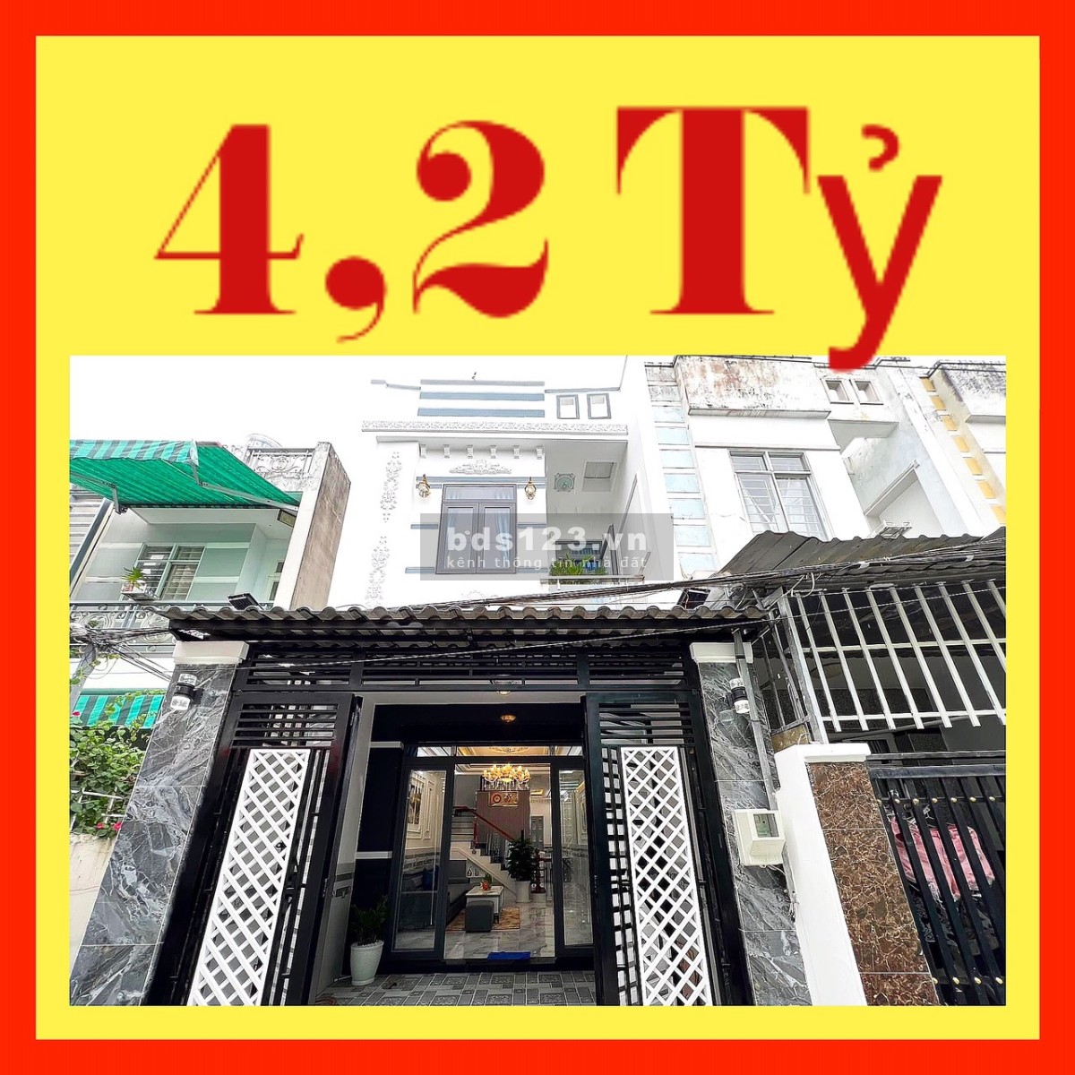 Nhà Mới 4x14m, 1 lầu 2PN 1886 Huỳnh Tấn Phát 4,2 Tỷ