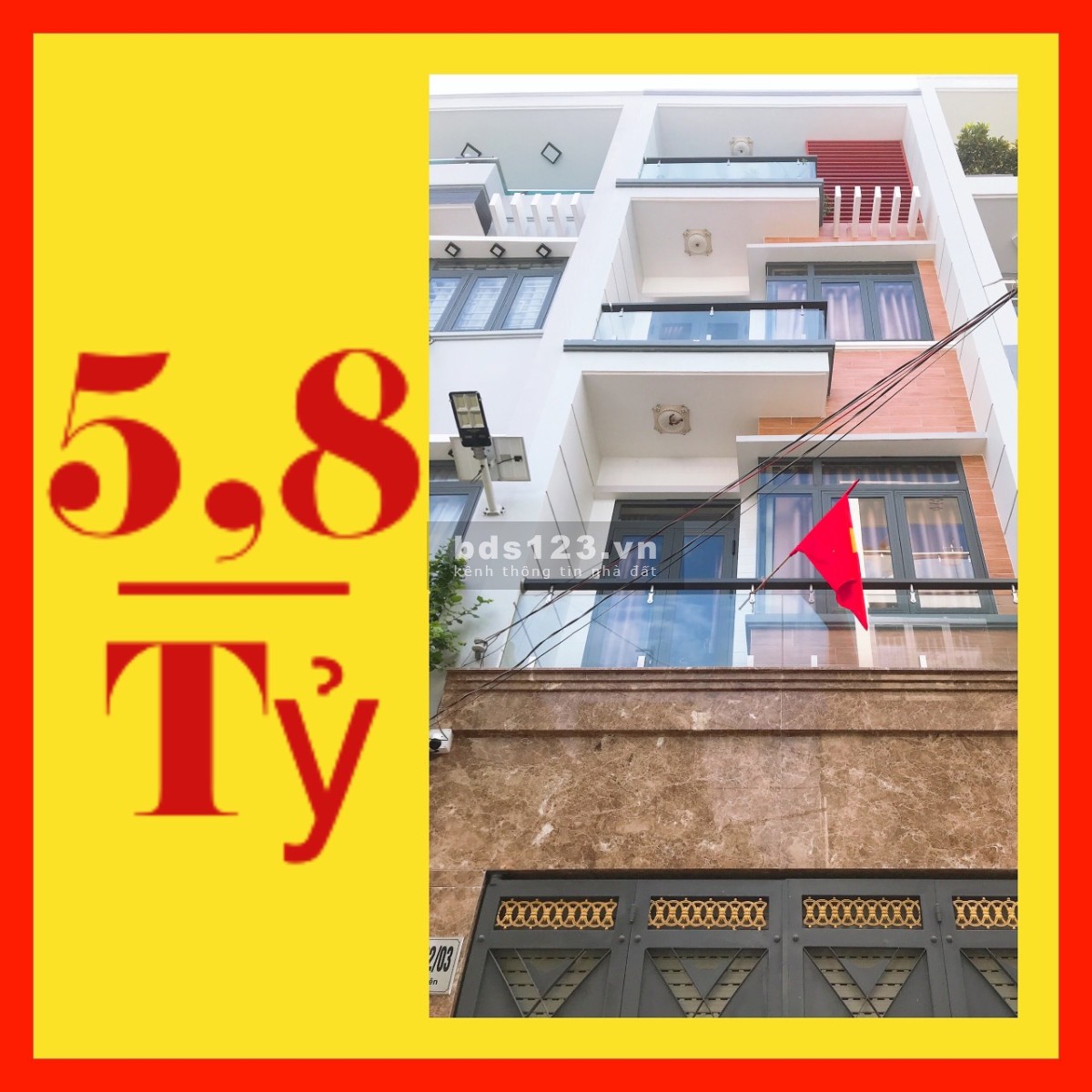 KDC The Sun 2329 Huỳnh tấn Phát, 4x13m, 3 lầu 4PN gara xe, Full NT Giá 5,8 Tỷ