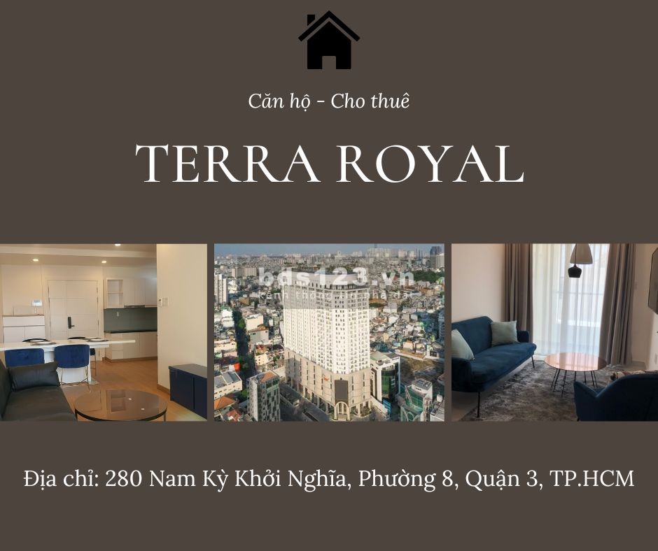 Cho thuê căn diện tích 71m2, 22tr/th, TERRA ROYAL, Quận 3