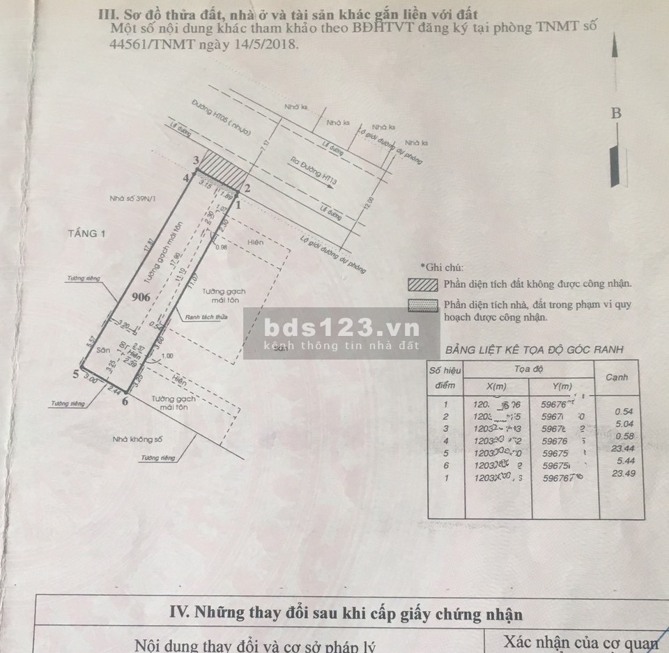 Bán nhà mặt tiền chợ Hiệp Thành, KV 5x27m 126m2, giá chỉ 7.55 tỷ