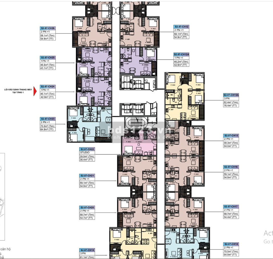 Chính chủ cần bán gấp căn 1PN+1 dự án Vinhomes ocean park