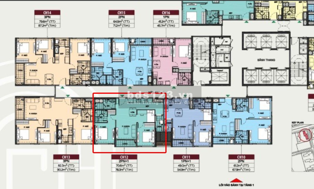 Bán căn hộ cao cấp 2N+1 78m tòa TK2 đại đô thị Vinhomes Smart City giá 3.42 Tỷ