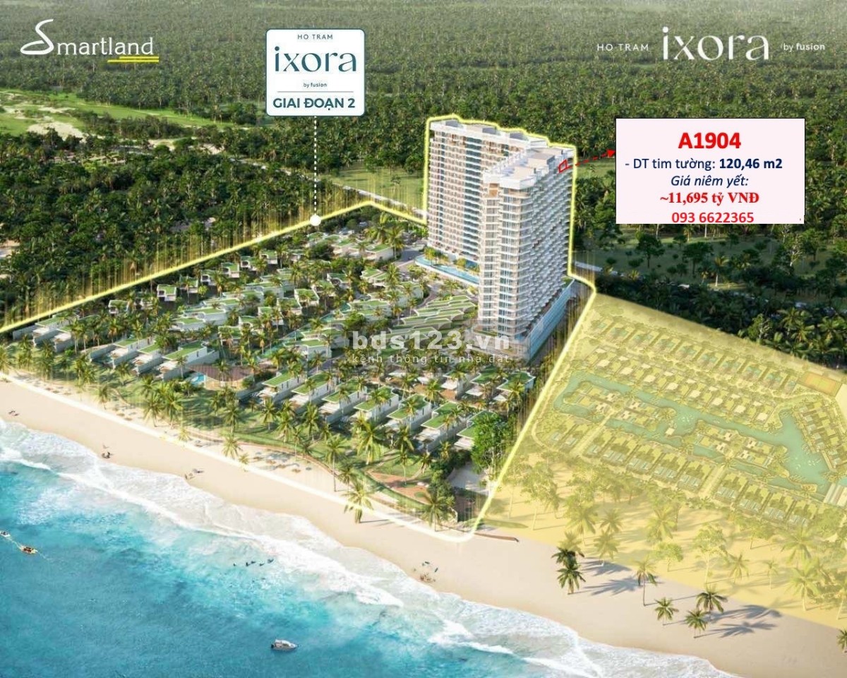 Bán căn hộ Penthouse Ixora Hồ Tràm chỉ 12 tỷ (full nội thất, VAT) hồ bơi riêng, view rừng và biển