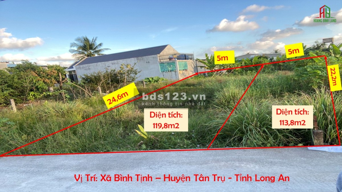 Chỉ 600tr sở hữu ngay lô đất vàng tại Trung tâm huyện Tân Trụ, Long An