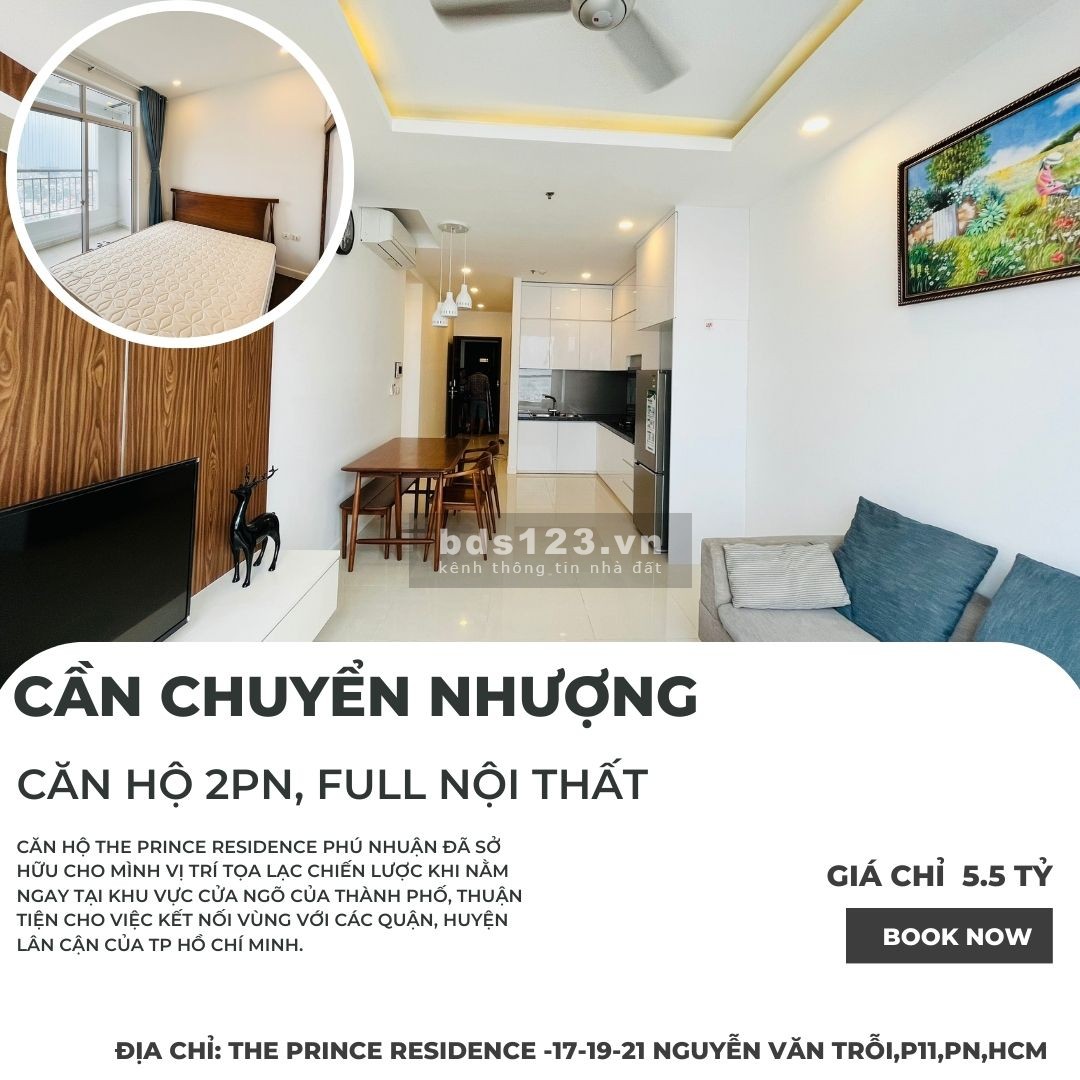 Bán căn hộ The Prince Residence, diện tích 71m², full nội thất, giá 5,5 tỷ
