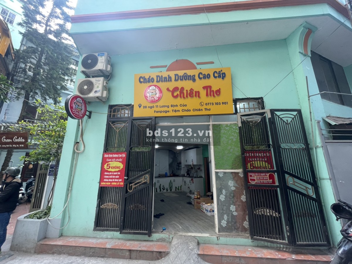Chính chủ cho thuê mặt bằng kinh doanh có gác xép Lương Định Của, DT 40m²