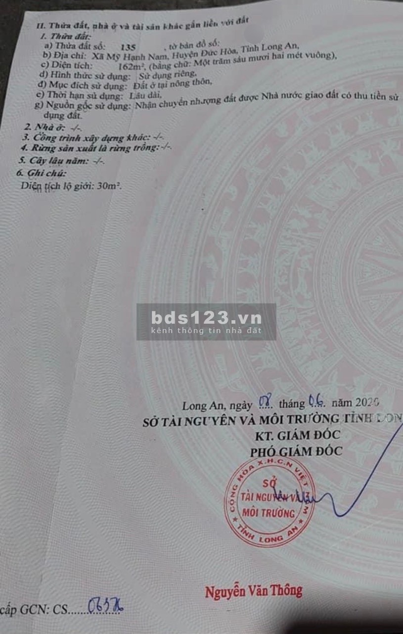 Bán nhà cấp 4 ngay KCN Xuyên Á 162m2 SHR giá 720 triệu