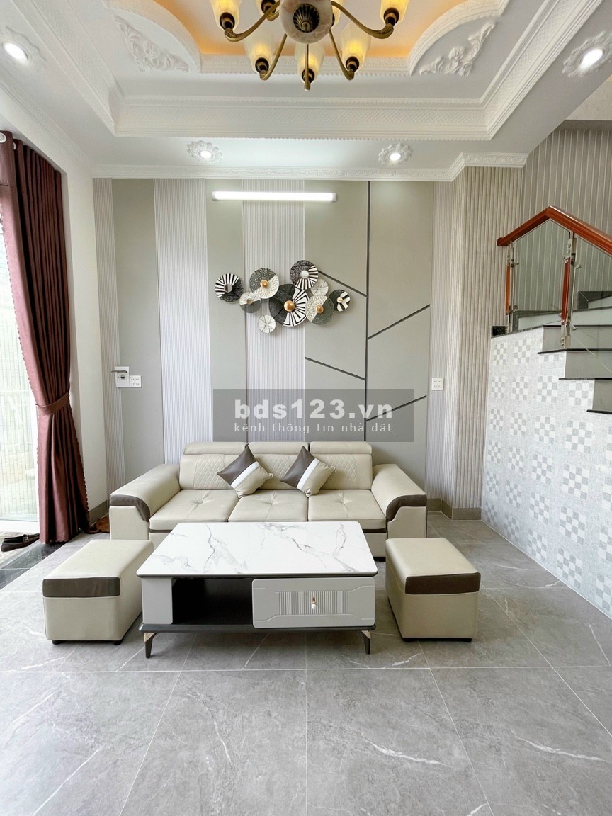 Bán nhà mới 1 trệt, 1 lầu hẻm 7A9 Nguyễn Văn Linh, thông ra hẻm 876 Trần Nam Phú