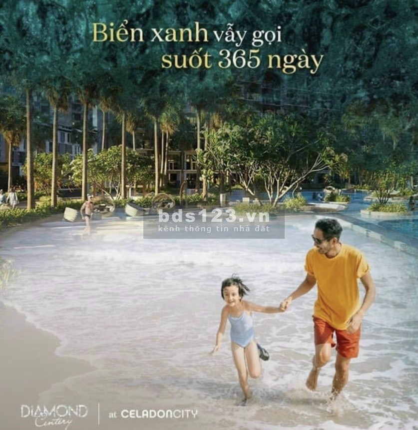 Bán căn hộ resort chính chủ chuẩn 5 SAO dự án Diamond Centery Celadon City