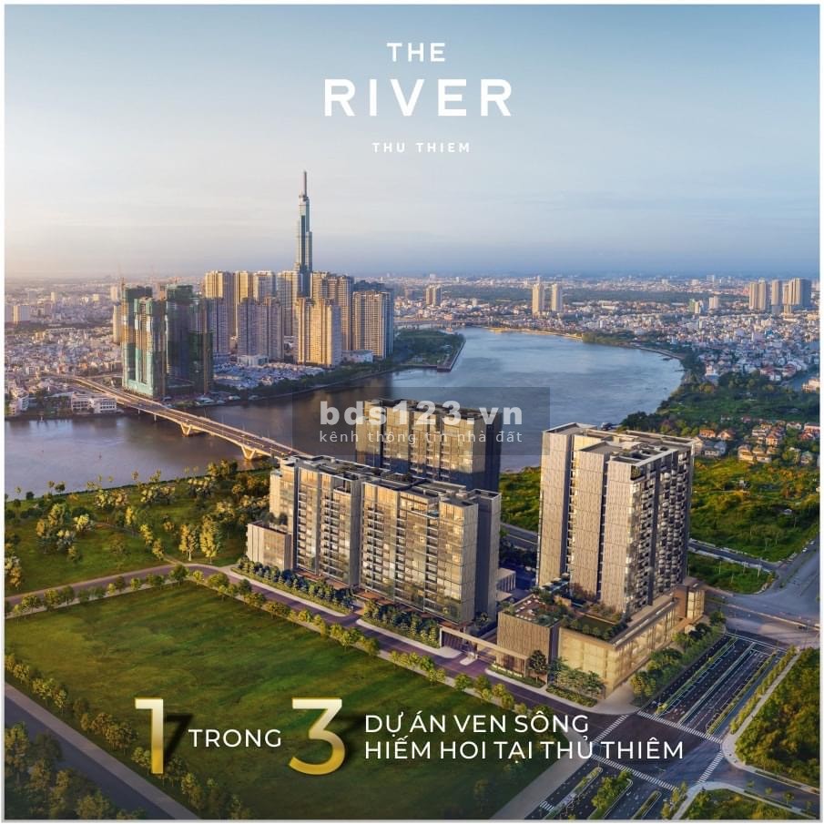 Bán gấp căn hộ 3 phòng ngủ The River Thủ Thiêm view sông Sài Gòn, Landmark 81 giá chỉ 18 tỷ