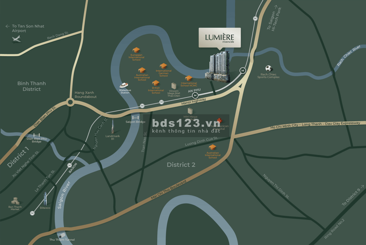 Bán căn hộ Lumiere Riverside 1PN, 2PN và 3PN giá từ CĐT, View sông & hồ bơi