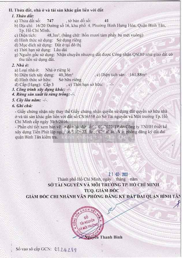 Bán nhà 2 lầu 1 sân thượng Đường Số 16, Bình Hưng Hoà, Bình Tân