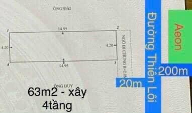 Nhà 4 tầng sân cổng rộng rãi ngay tại Thiên Lôi, Lê Chân, Hải Phòng