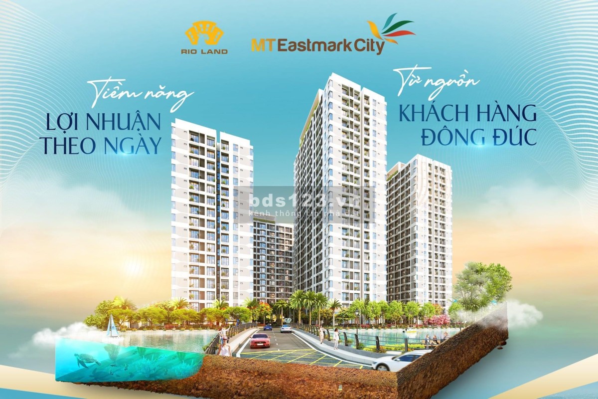 Cơ hội mua nhà HCM năm 2023, bán căn hộ MT Eastmark city chỉ 800 triệu 63m2