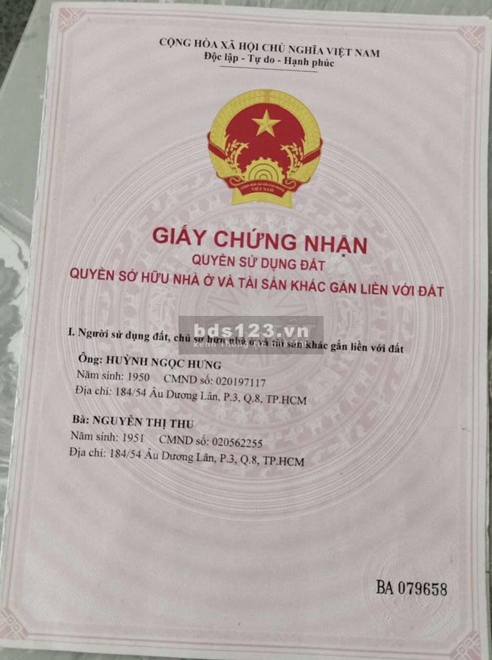 Bán nhà riêng hẻm 861 Trần Xuân Soạn, phường Tân Hưng, Quận 7