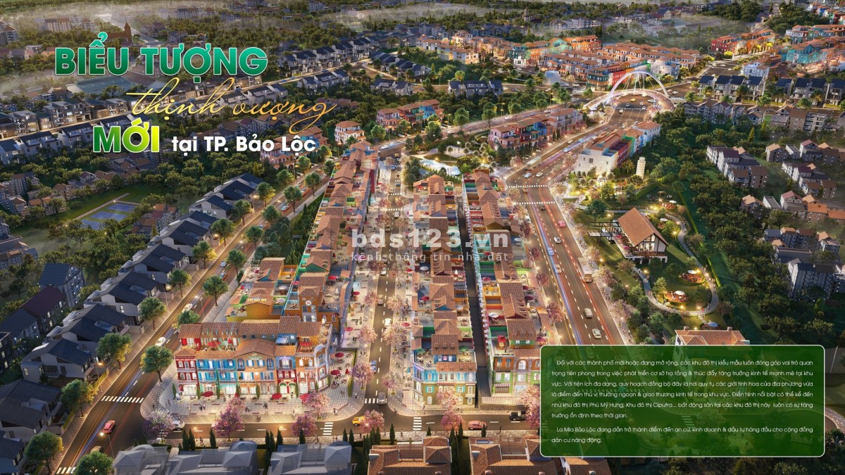 HOT - Bán Shophouse, biệt thự, nhà liền kề Phố, Vườn duy nhất tại TP Bảo Lộc Siêu, dự án 1/500