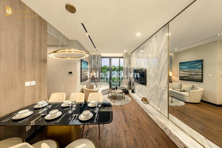 Masteri West Heights - Độc quyền căn 52m2 thiết kế chia thành 2PN Chiết khấu 11.5%, tặng 2 cây vàng