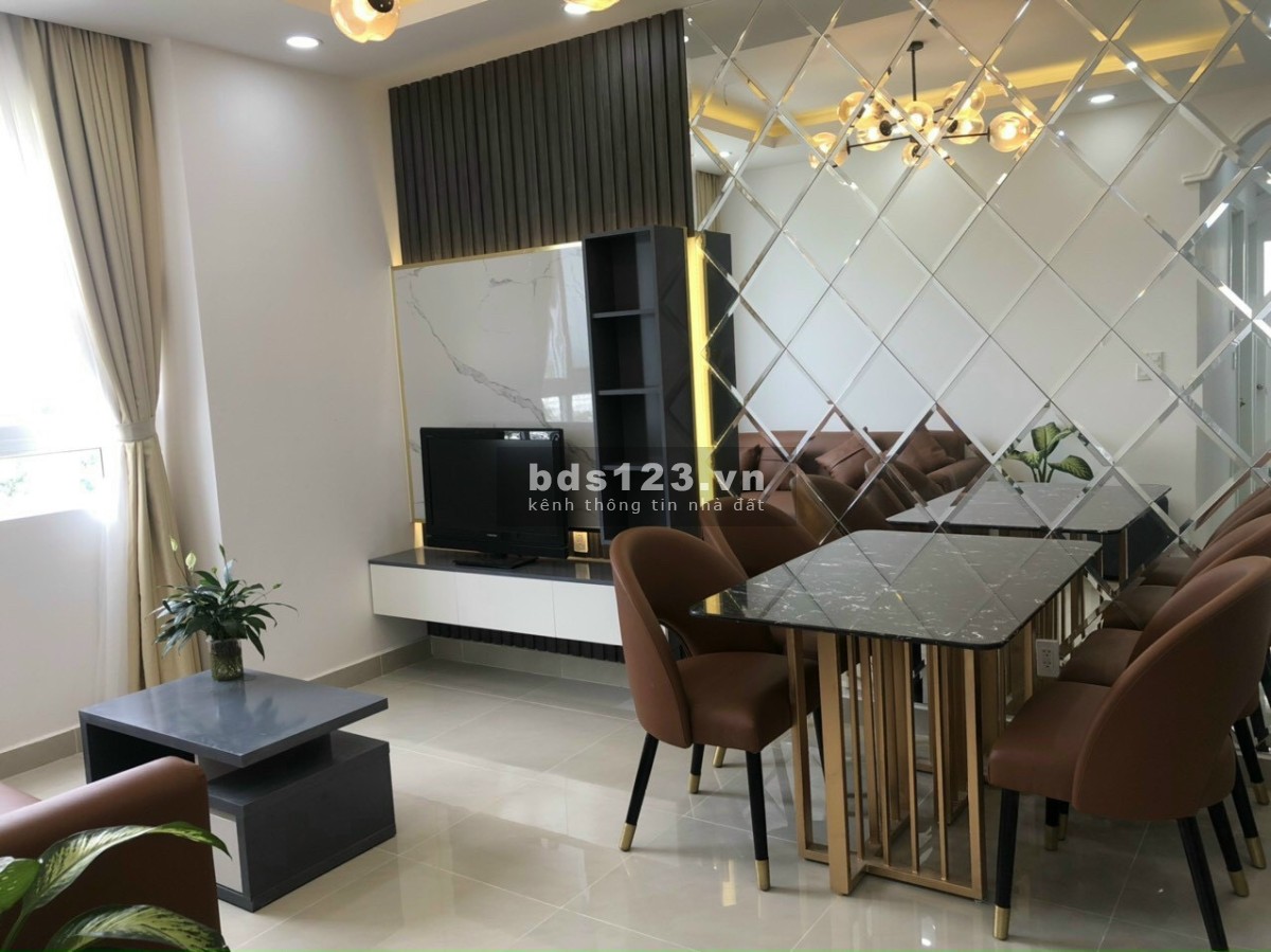 Căn góc thương mại Topaz Home 2, 65,60m2 thiết kế 3PN + 2WC Full nội thất