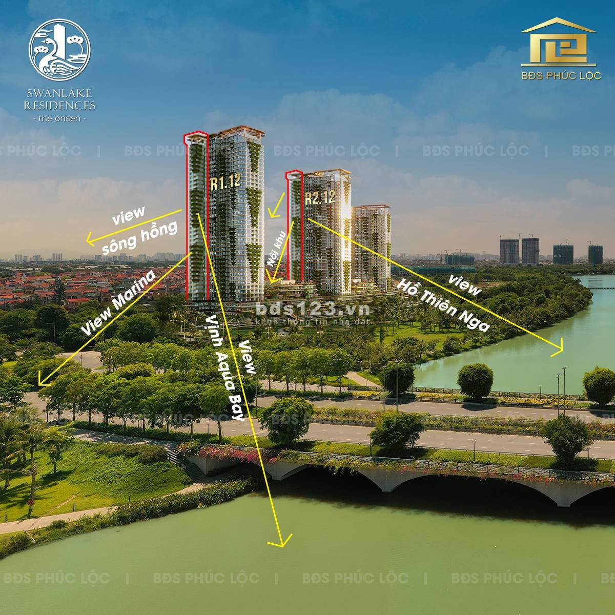Bán ngang giá căn Studio - Tòa R1 , Dự án khoáng nóng Onsen, Khu đô thị Ecopark - View Hồ