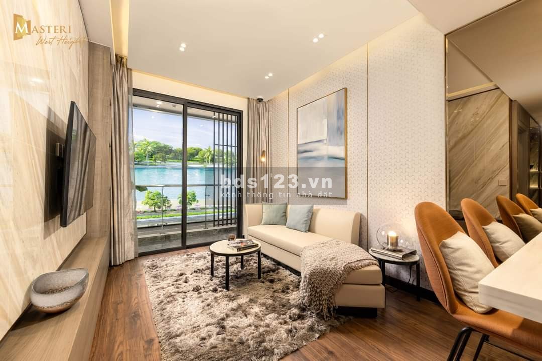 Căn hộ studio siêu hot, nội thất cao cấp chỉ hơn 1,5 tỷ tại dự án cao cấp Masteri West Heights